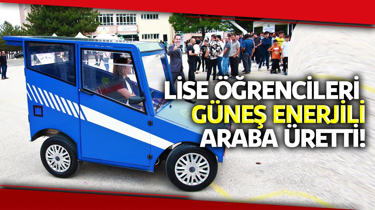 Haymanalı Öğrencilerden Güneş Enerjili Araba: “CİMCİME C1”