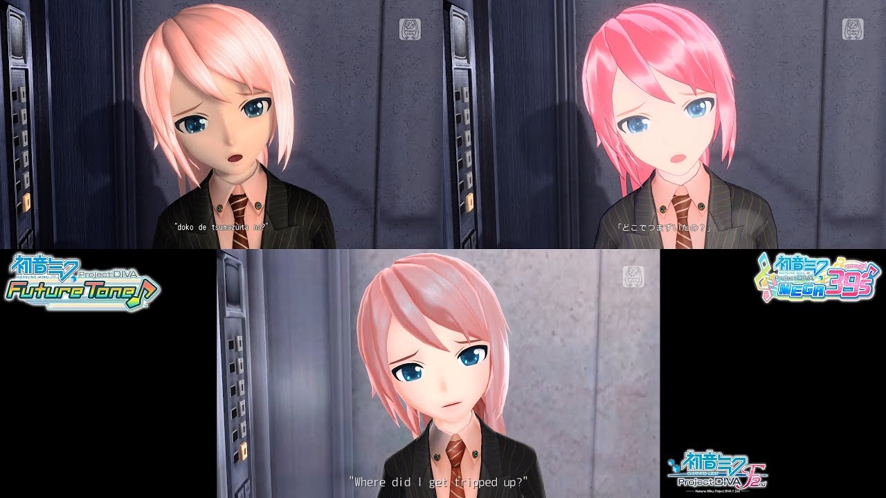 Hello, Worker - Hatsune Miku: Project DIVA PV Comparison [F 2nd, Future Tone, MegaMix]