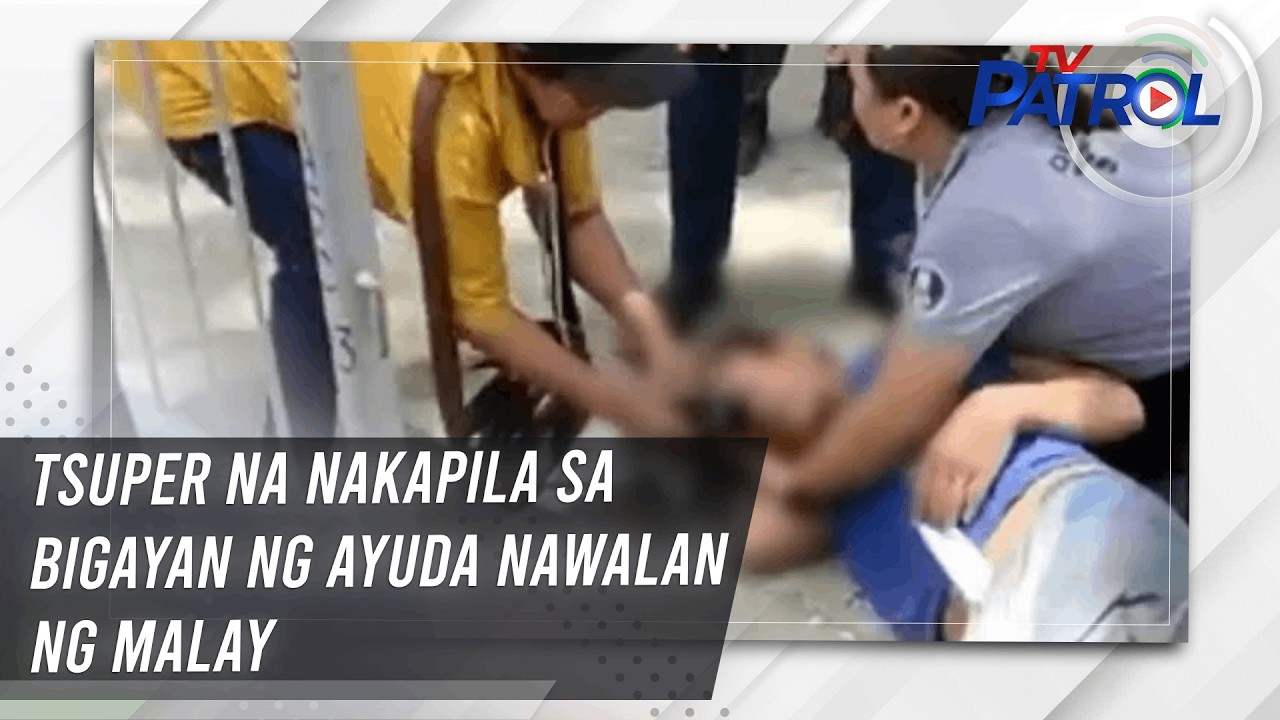 Tsuper na nakapila sa bigayan ng ayuda nawalan ng malay | TV Patrol