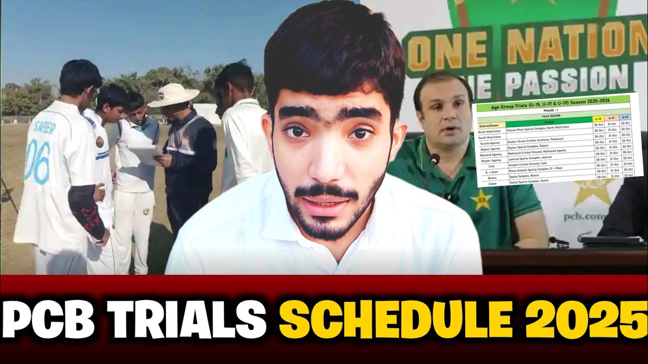 🏏 U15, U17 & U19 Cricket Trials in Pakistan 2025–26