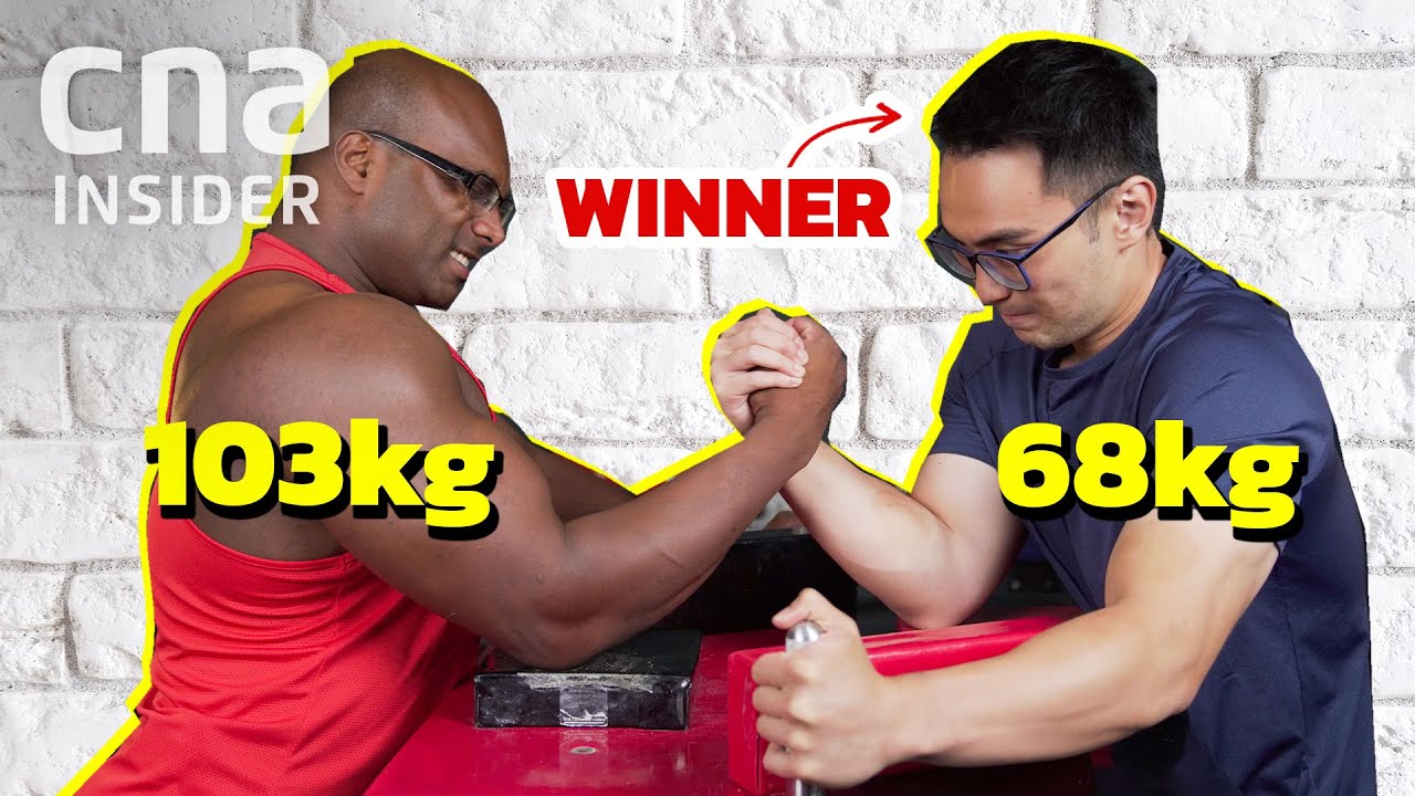 Beat Someone 1.5x Your Size At Arm Wrestling
