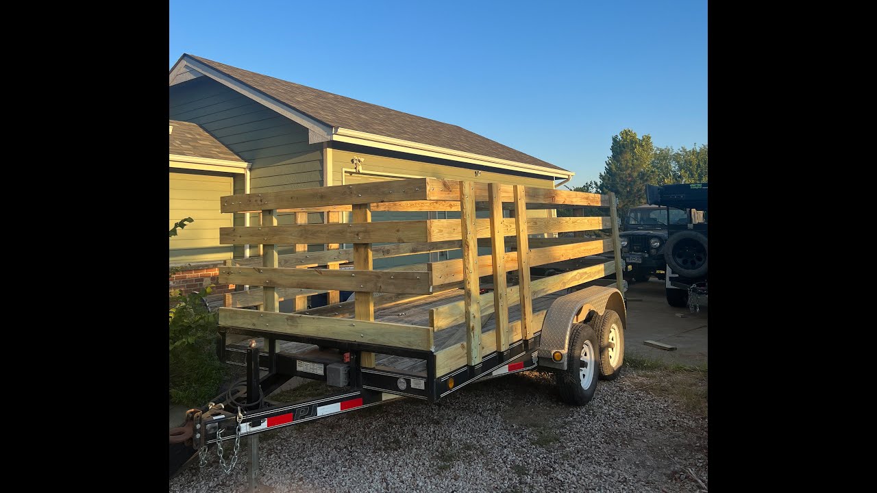 Building Stake Sides for a Flatbed Trailer; an overview
