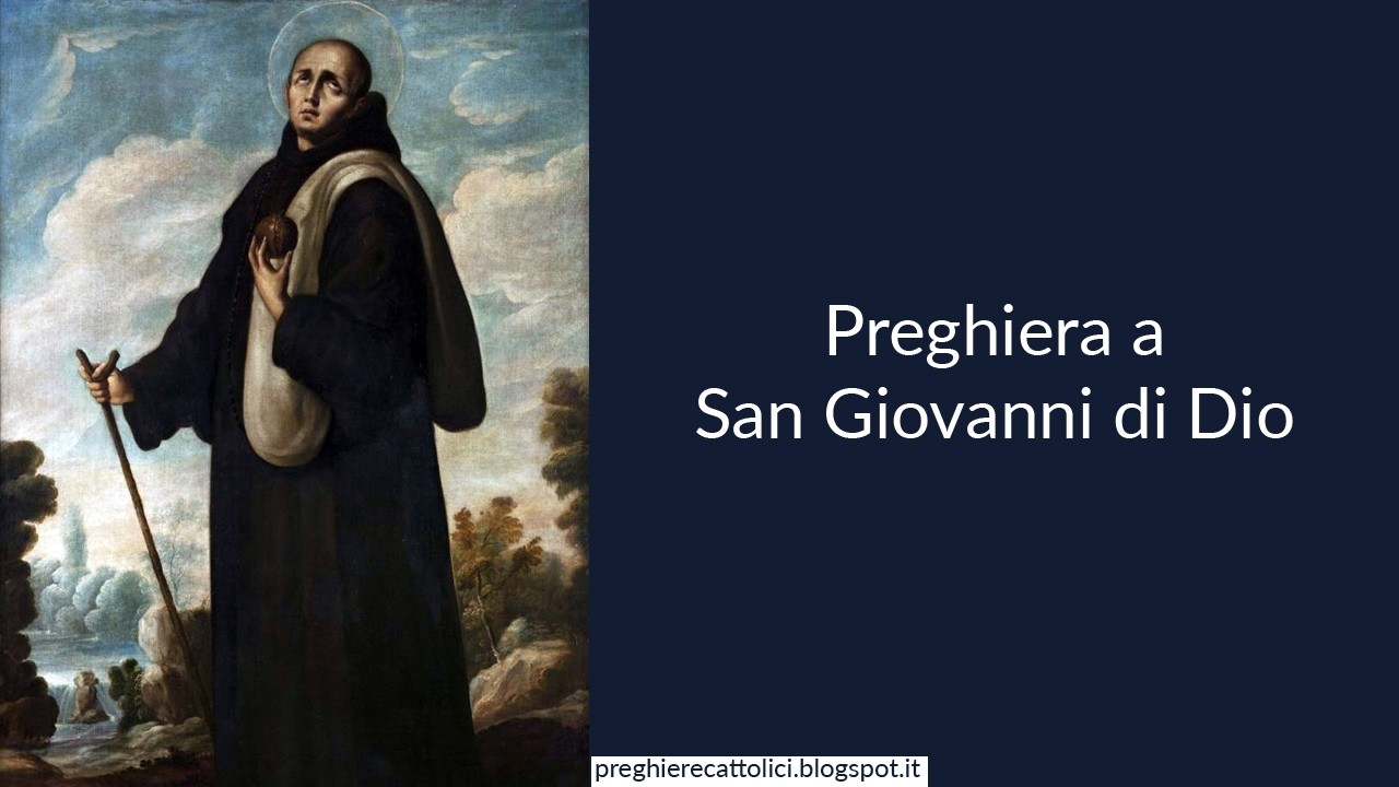 Preghiera a San Giovanni di Dio