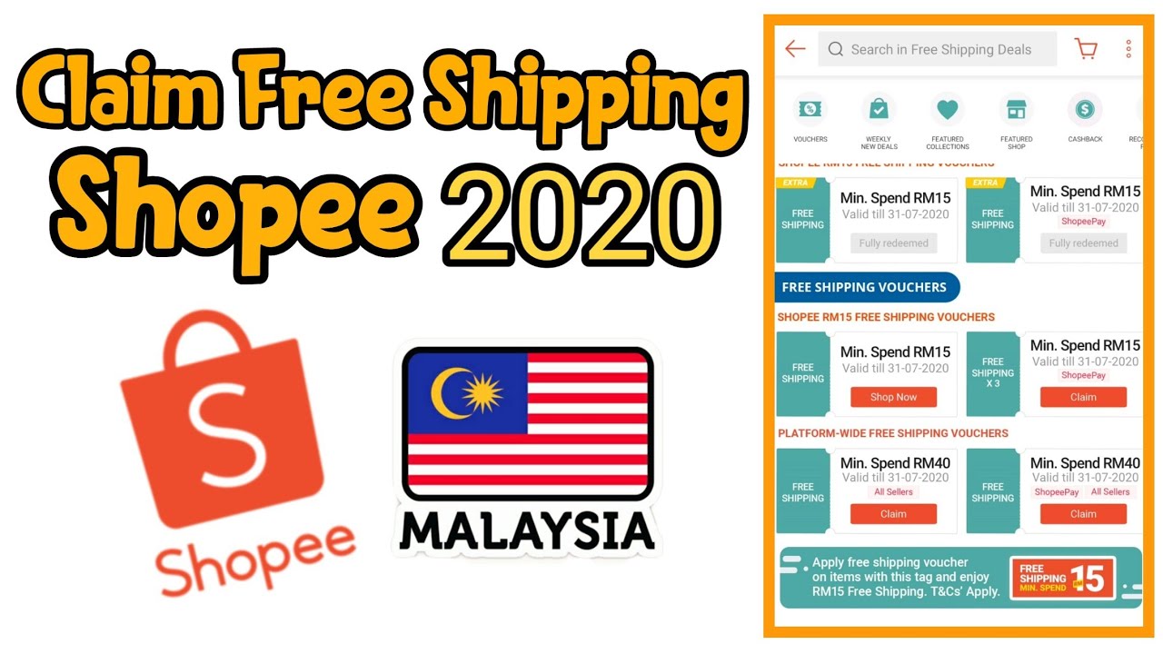 Cara CLAIM FREE SHIPPING di Shopee App Malaysia 2020
