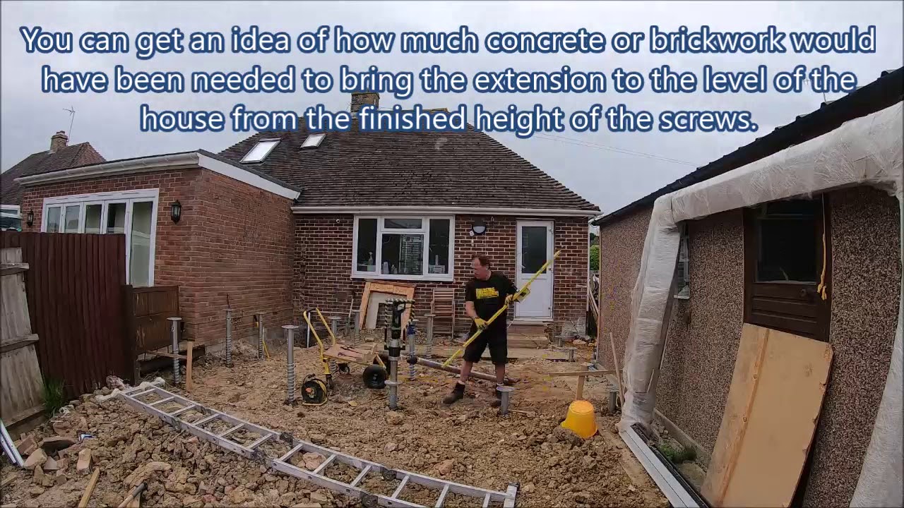 House extension foundation