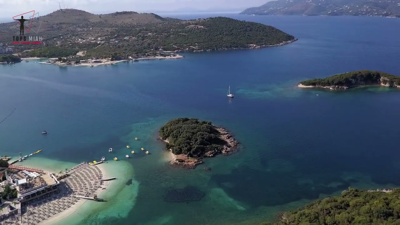 Plazhi i Ksamil Beach & Surrounding Area Beautiful Morning From The SKY DRONE Footage #ksamil #drone