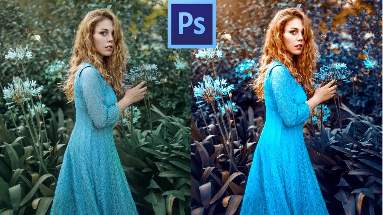 How to change the grass color in Photoshop [Part 2] Sub Es