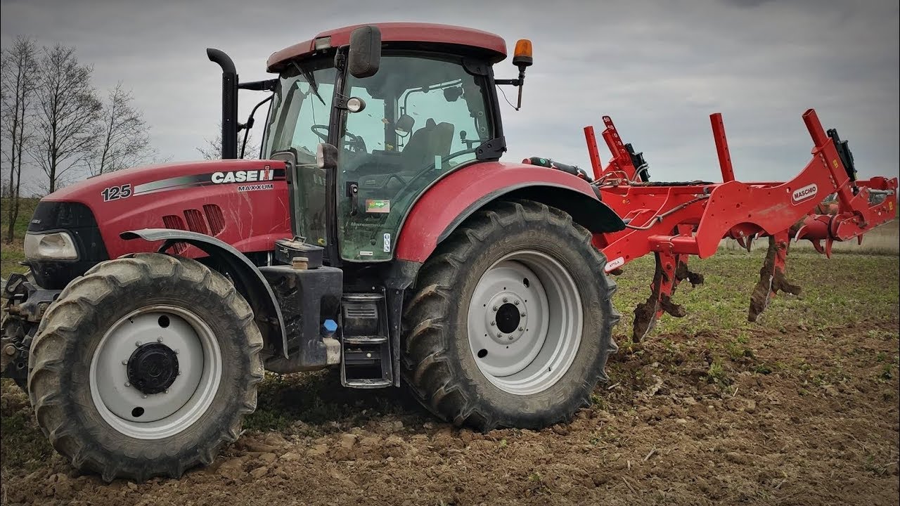 Pług Dłutowy [Maschio] & Case Maxxum 125 ☆ Wiosna 2020 | 