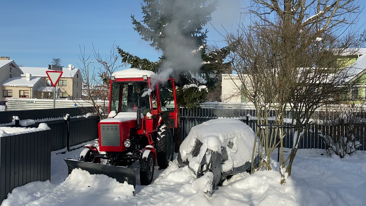Tractor T25 cold morning start - just like old days... :)