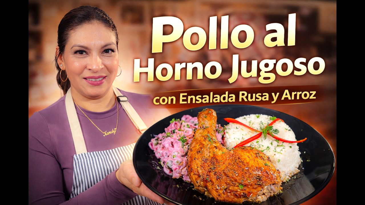 Pollo al Horno Jugoso | Receta Casera Paso a Paso | La Cocina de Kandy