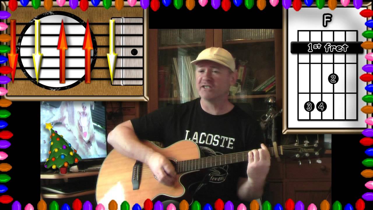 Rockin' Around The Christmas Tree - Acoustic Guitar Lesson - (Easy - ish)