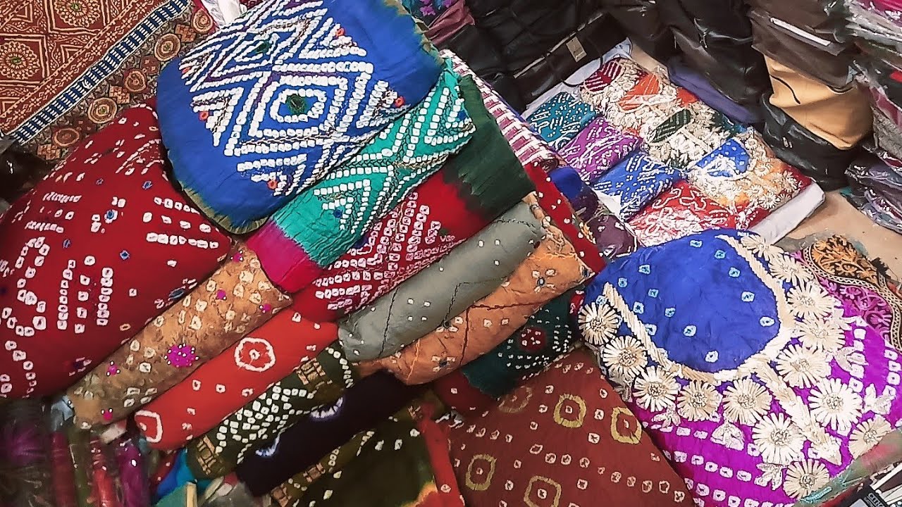 2020latest designs of bandhani suits bandhej jaipuri Gujrati suit fast colours challenging rates