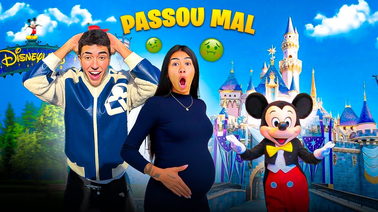 FUI NA DISNEY COM A JU ARAUJO GRAVIDA E ELA PASSOU MAL *fomos no hospital?!