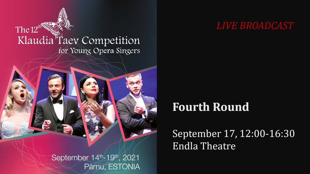 LIVE: The 4th round of the 12th Klaudia Taev Competition for Young Opera Singers