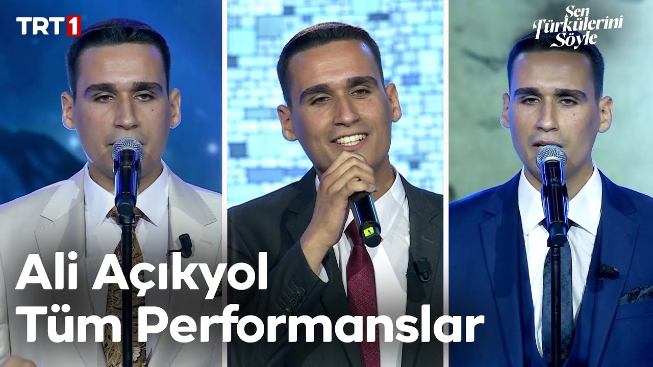 Ali Açıkyol Tüm Performanslar - Sen Türkülerini Söyle  @trt1