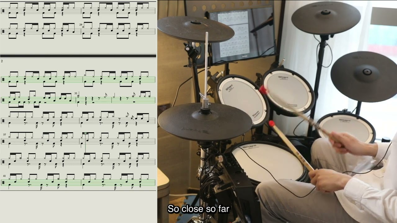 Aimer  - Stars in the Rain Drum Cover + Drum score (🌕🌗🌑🌑🌑)