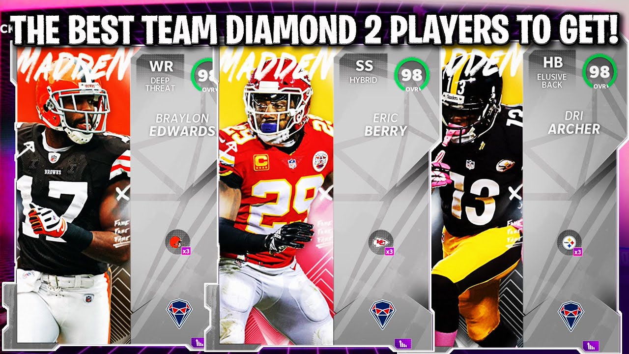 THE BEST TEAM DIAMOND 2 PLAYERS TO GET! WHICH 98 OVERALL TEAM DIAMONDS TO GET! | MADDEN 21