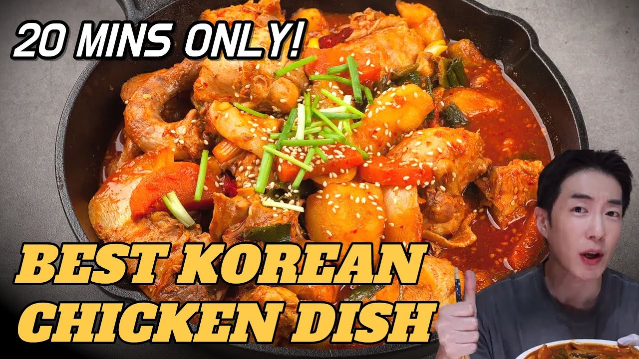 20-Minute Korean Spicy Chicken Stew : Dakdoritang