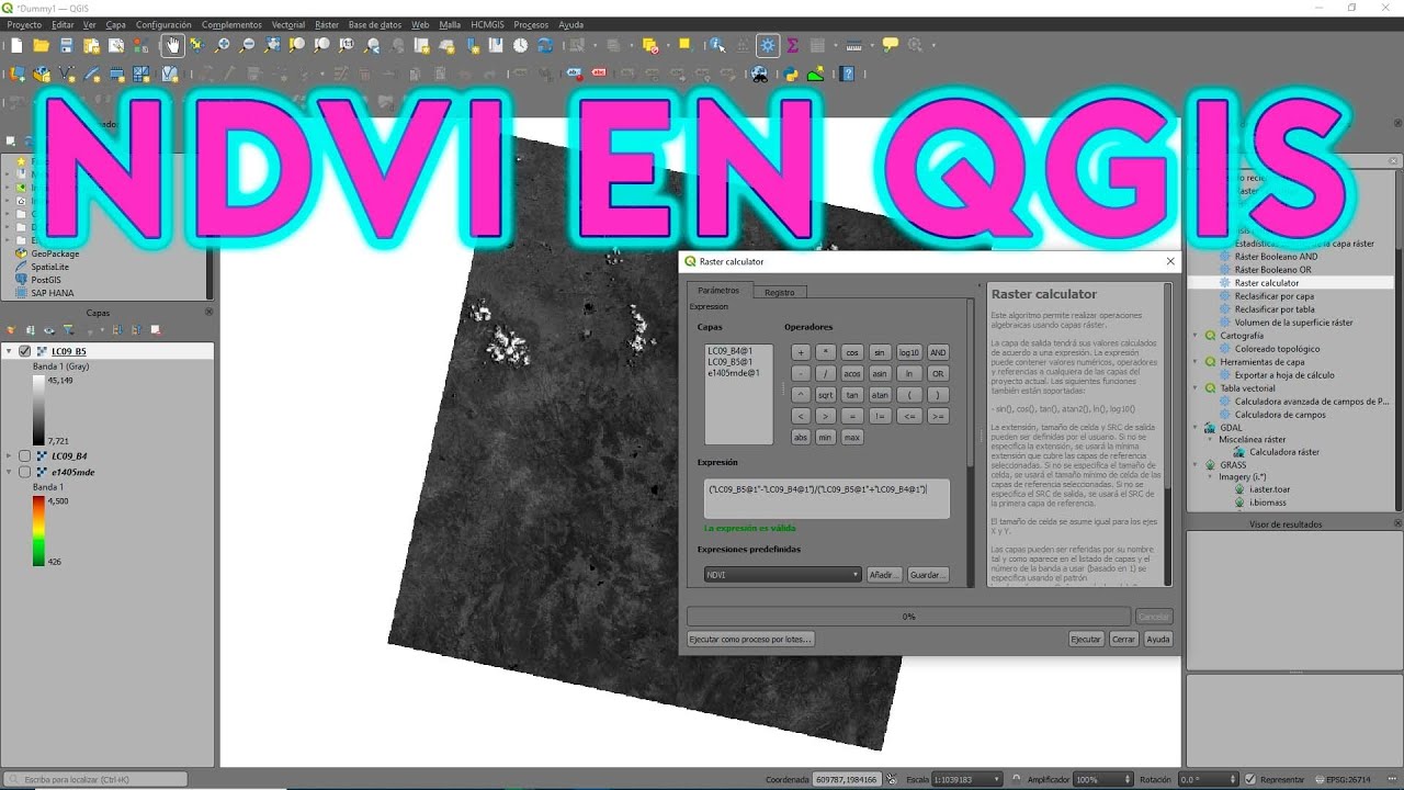 NDVI en QGIS