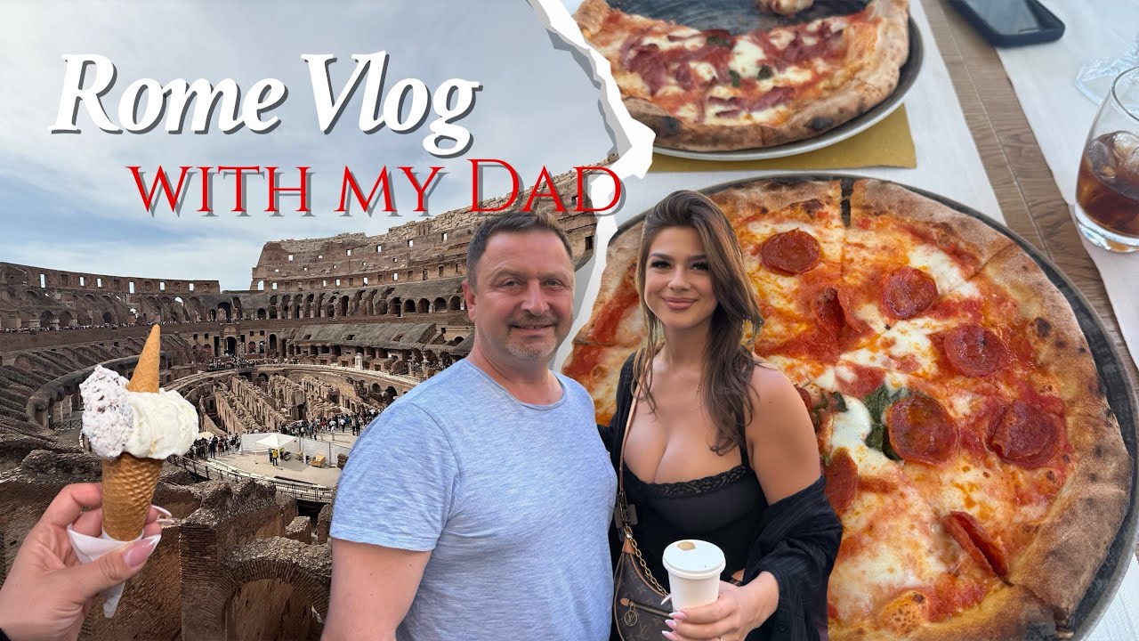 MEIN DAD DER NEUE PAPST ⁉️Rom Vlog mit meinem Dad 🇮🇹🍕🍝FOODTOUR & SEHENSWERTES 🌎