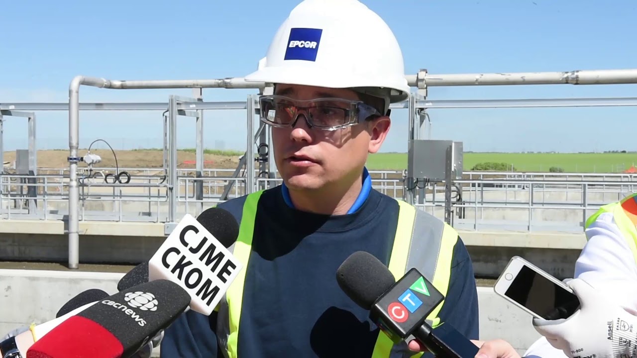 Wastewater treatment plant nearing final construction stages