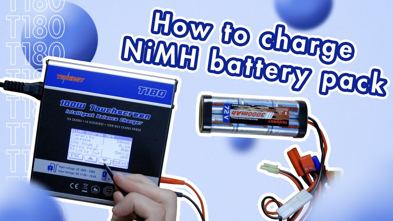 Как заряжать и разряжать аккумуляторные батареи NiMH/NiCd (1–16 ячеек) с помощью Tenergy T180