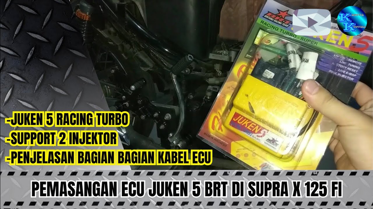Установка блока управления JUKEN 5 RACING TURBO на Supra X 125 FI