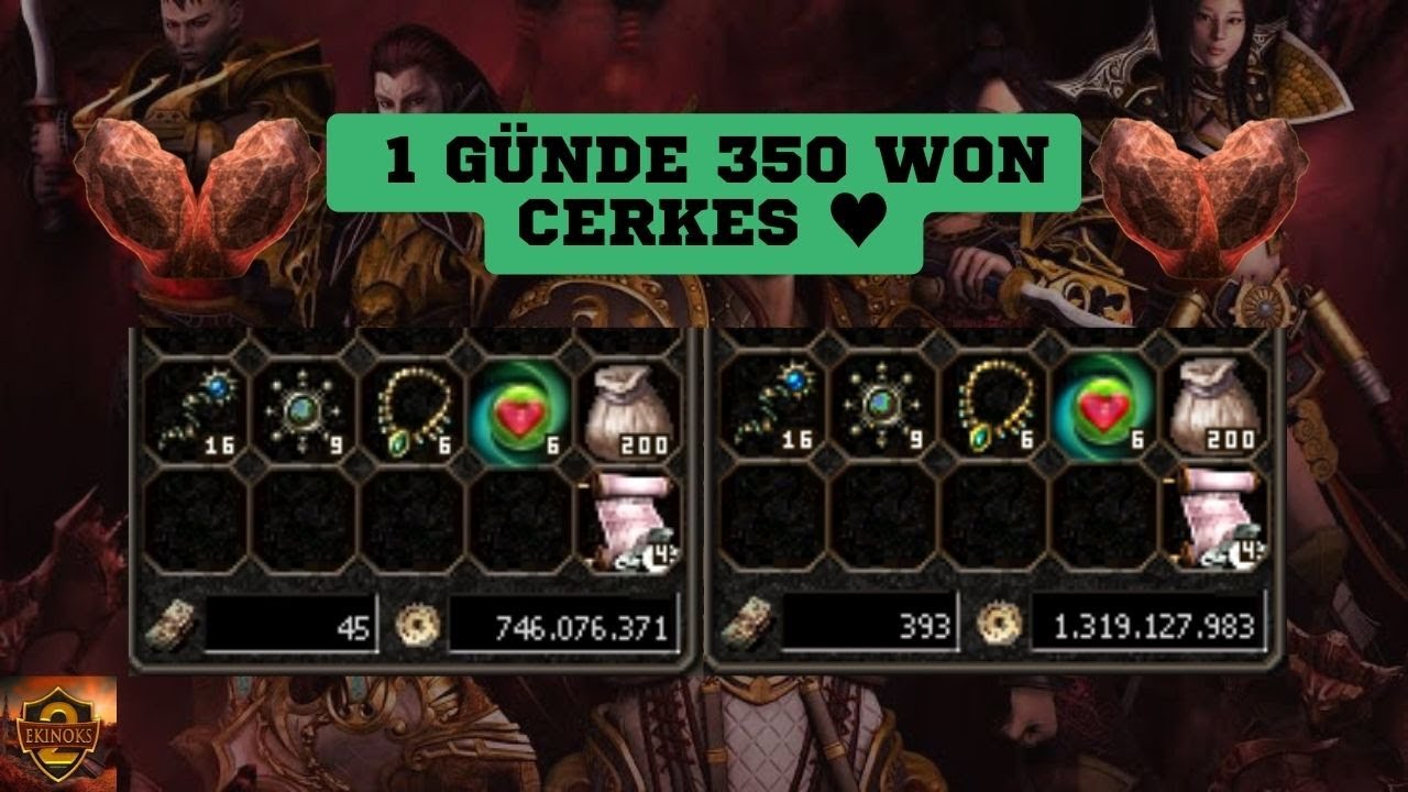 EKİNOKS2 - CERKES - 1 GÜNDE 350 WON - KIZIL ORMAN SEFİRİ CERKES ♥