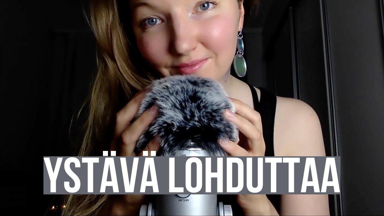 ASMR SUOMI | YSTÄVÄ LOHDUTTAA JA ROHKAISEE (ROLEPLAY) | Soft Spoken, Fluffy Mic & Soft Singing