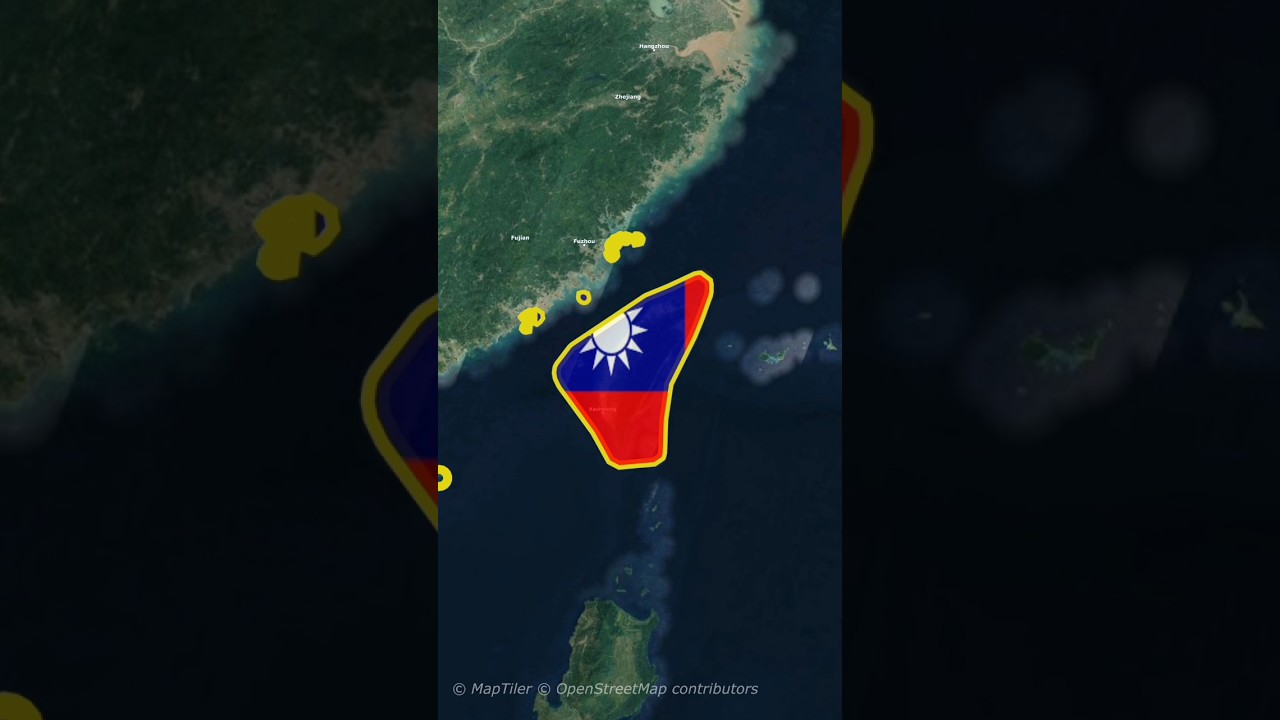 TAIWAN MAP ANIMATION WITH CAPITAL IN AFTER EFFECTS #shorts