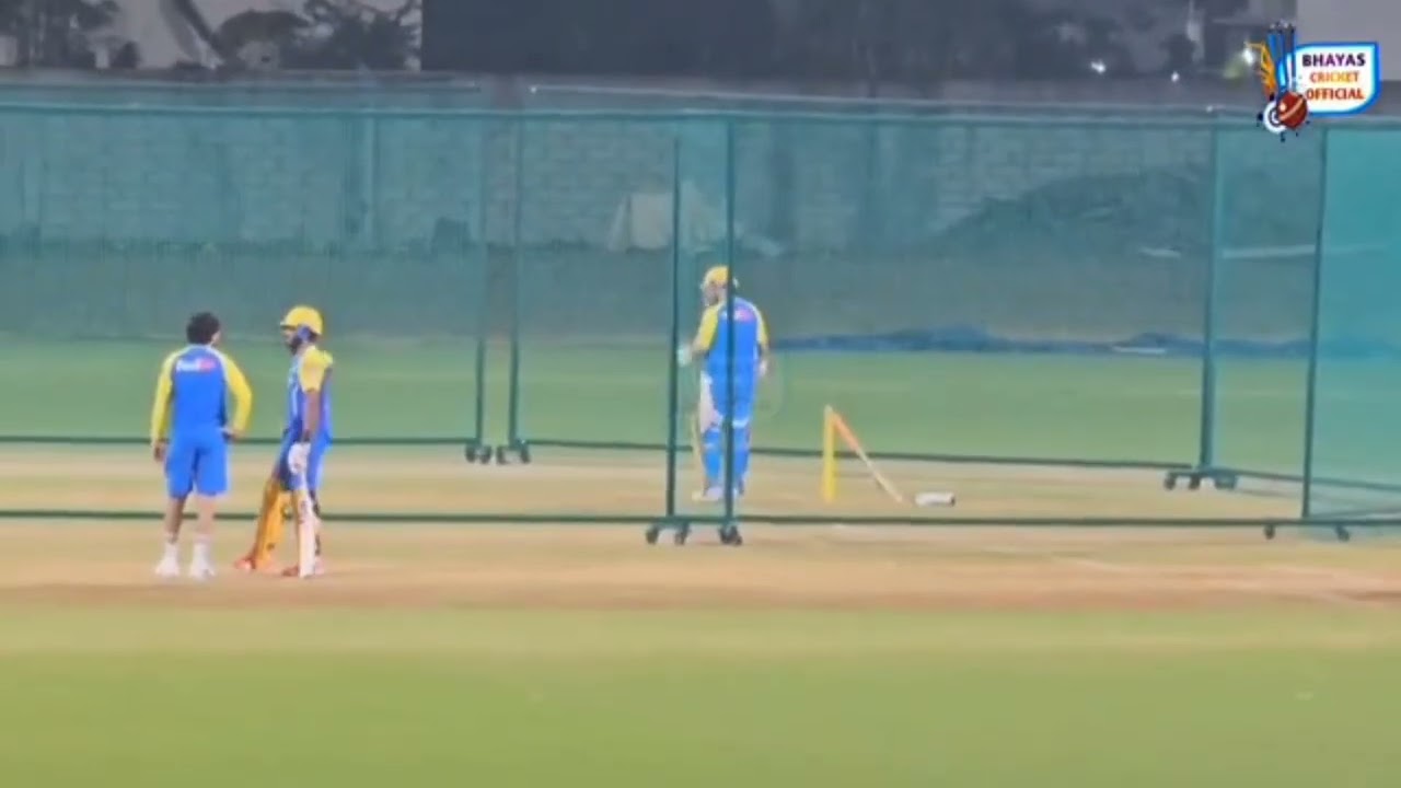 Ms dhoni vs urvil patel 6th compition in csk net practice session for ipl 2026 