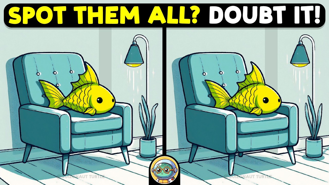 🐢🧩 Spot 3 Differences | Can You Beat the Clock? 🧩🐢 | Quizonaut Turtle