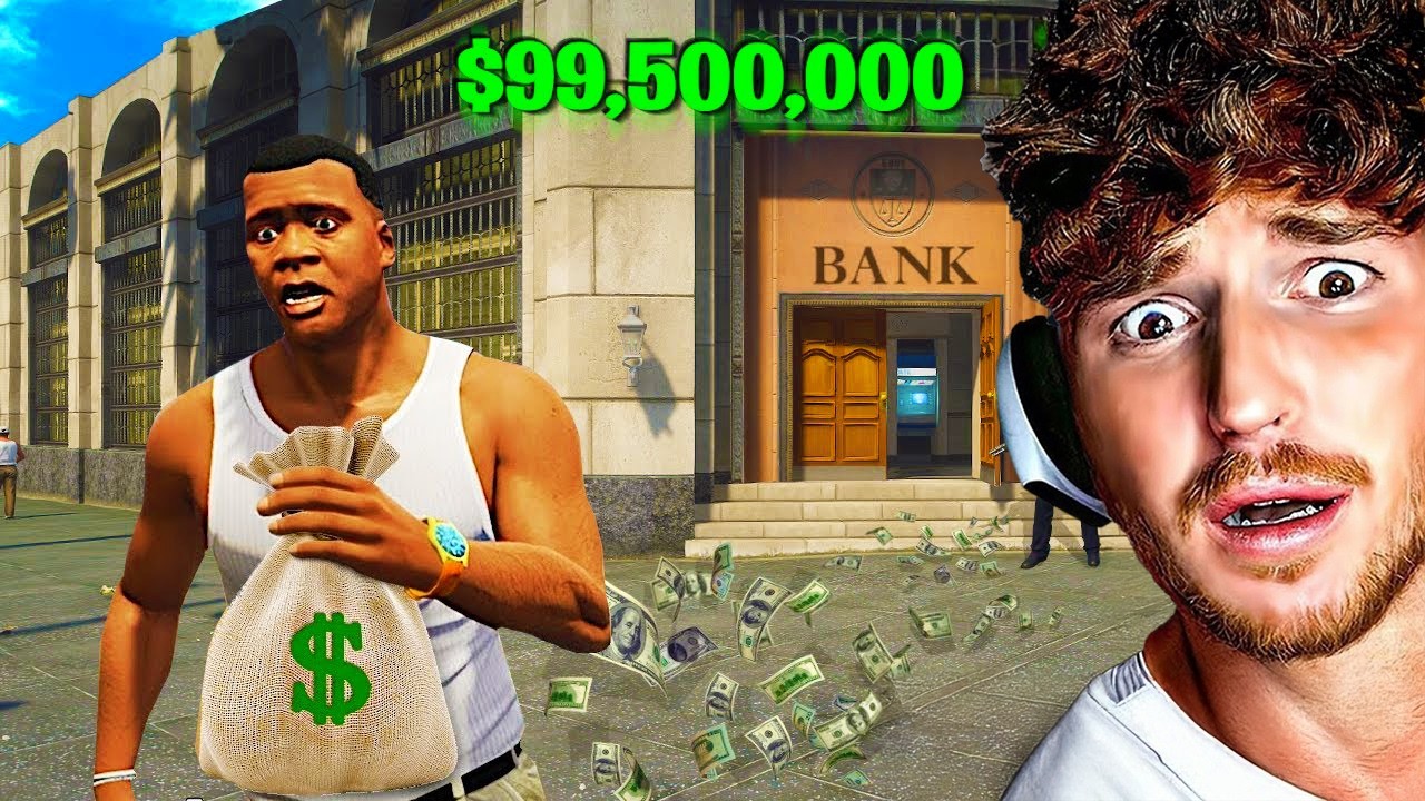 Robbing A MEGA Bank In GTA 5..