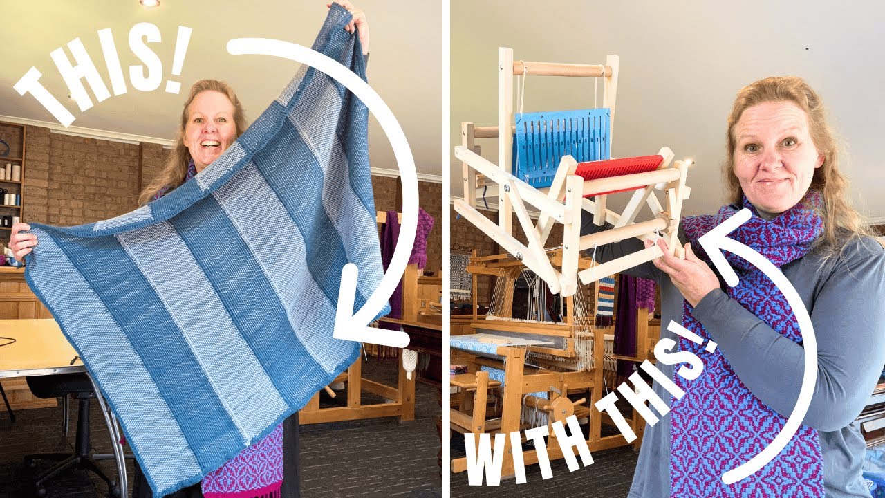 I wove a blanket on a toy loom!