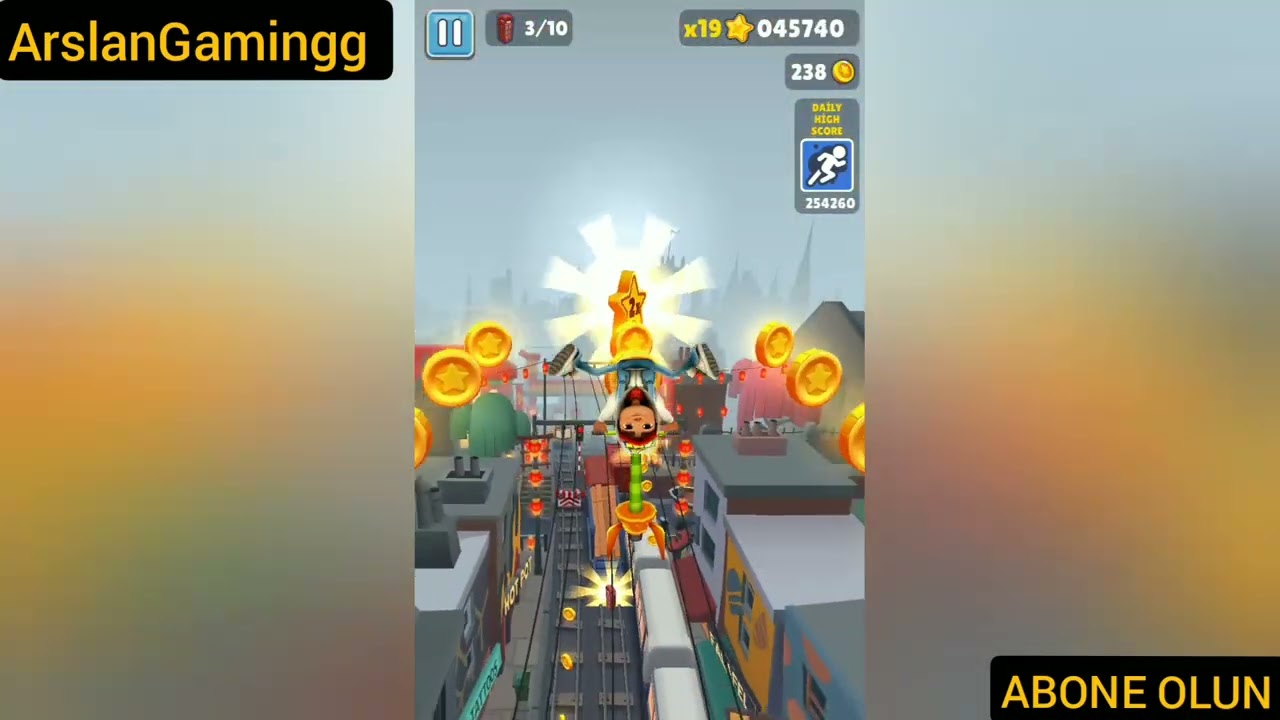 10 DK'LIK GAMEPLAY Subway Surf 