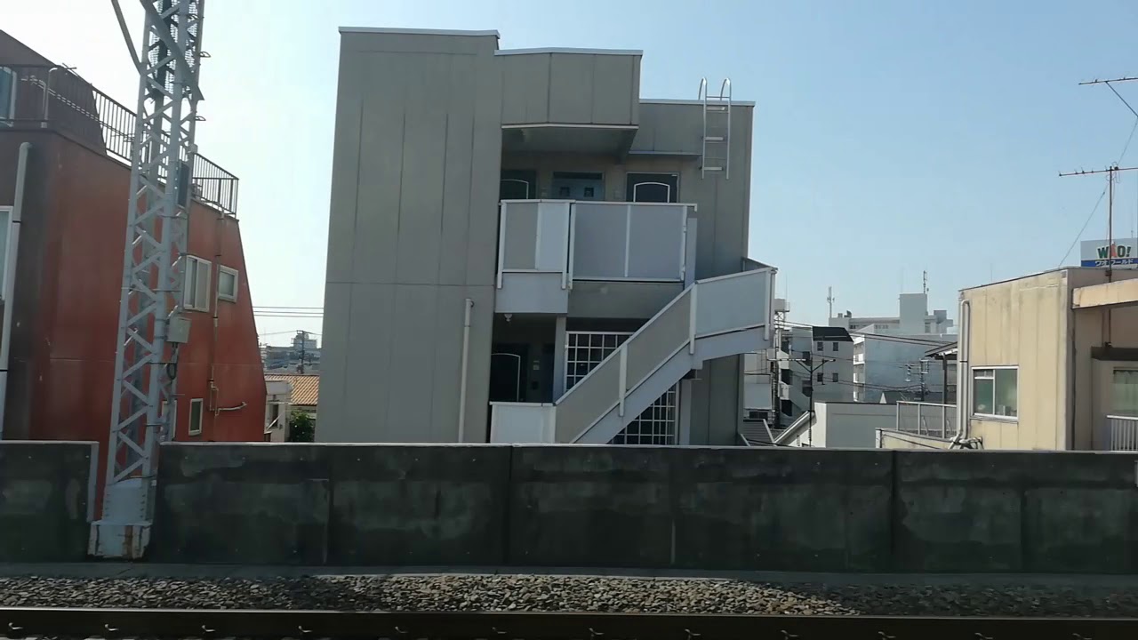 Japanese Limited express train JR Azusa No9 From the train window