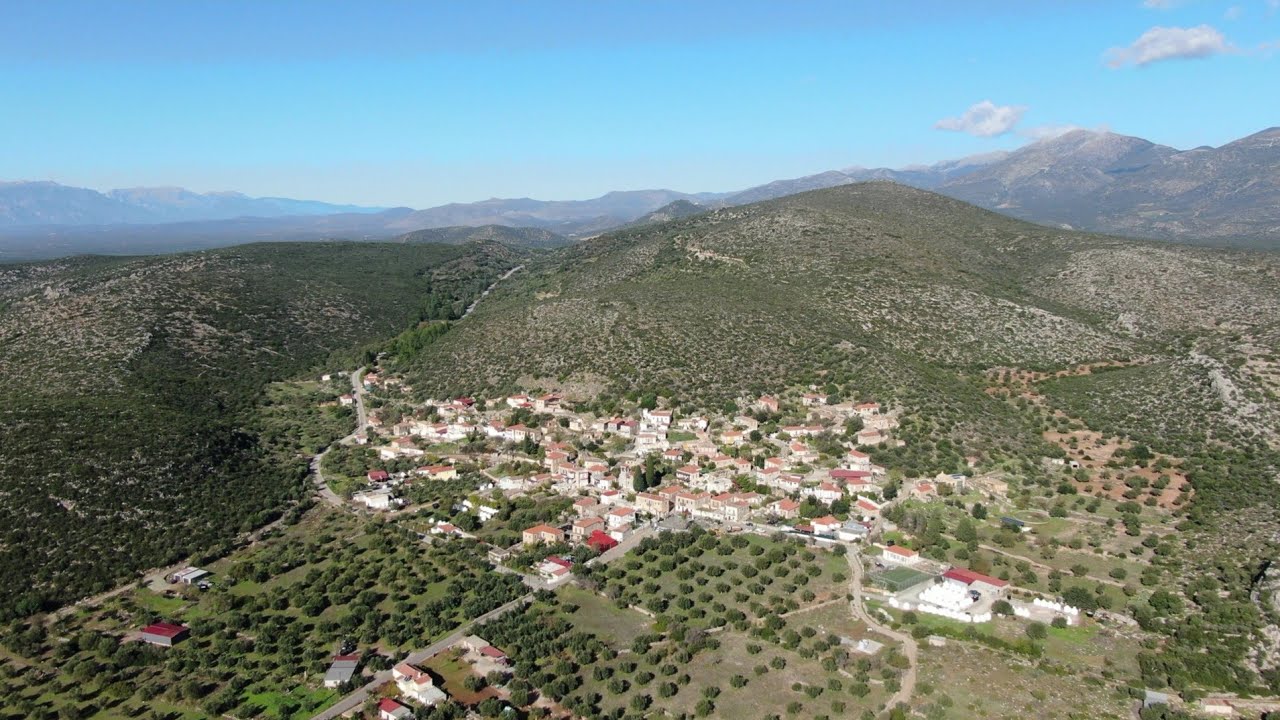 Αλεποχώρι Λακωνίας 2 - Alepochori Lakonias 4K - Drone view