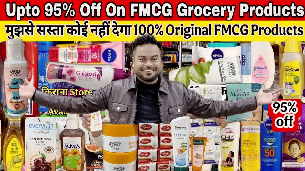 Upto 95% Off on FMCG Kirana Store Product II Daily Care Products FMCG Warehouse II New FMCG Video