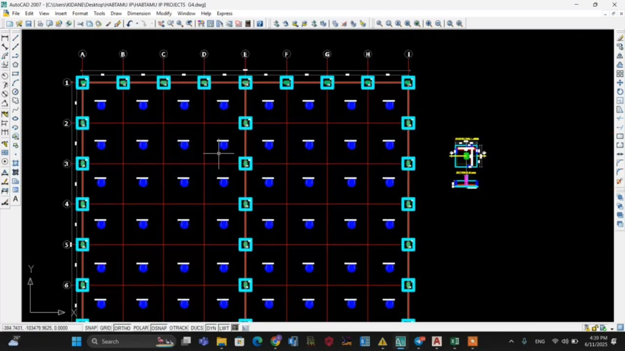 Structural detailing civil engineering drawings in Autocad software