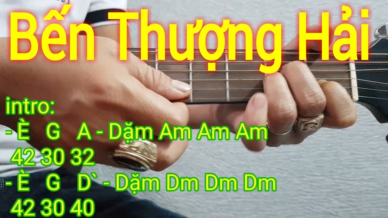 Bến Thượng Hải | Bolero Guitar | Hướng dẫn solo và đệm hát tone Am | Điêu Chương