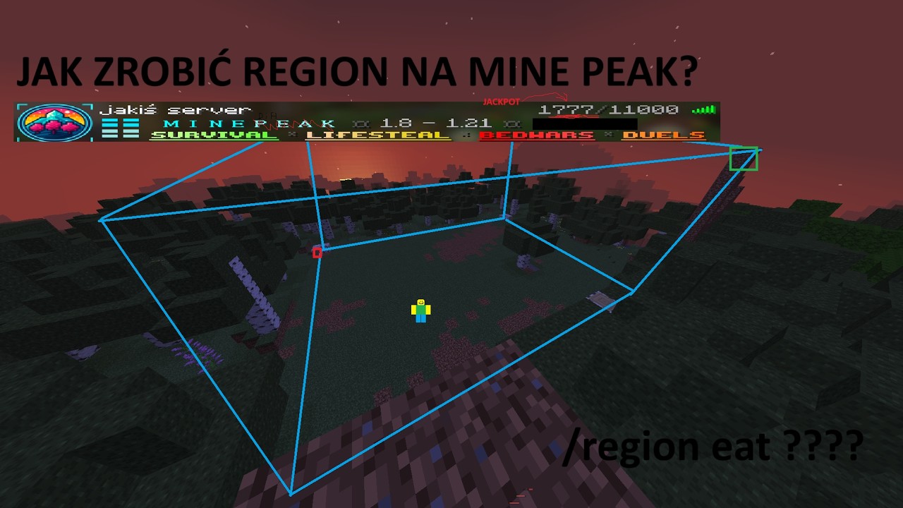 jak robić region na minepeak