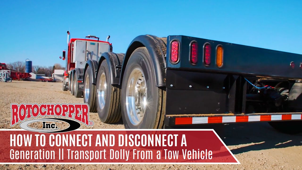 Rotochopper University: How to Connect/Disconnect a Generation II Transport Dolly from a Tow Vehicle