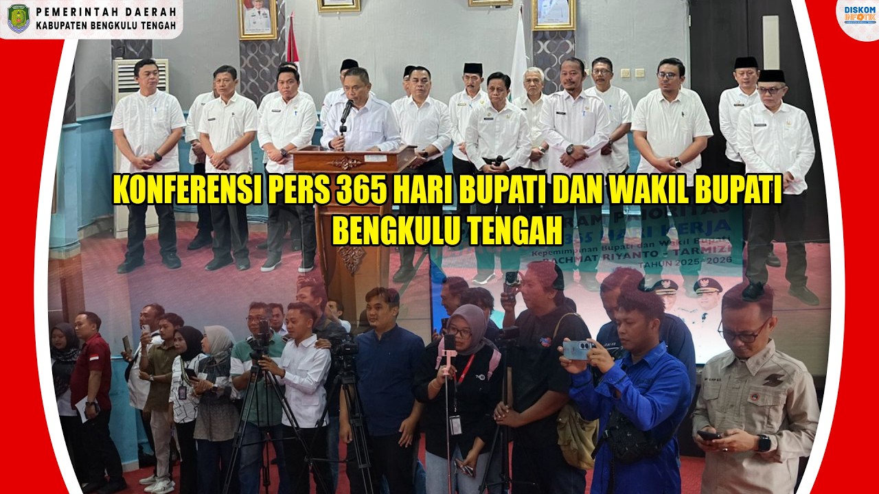 KONFERENSI PERS 365 HARI BUPATI DAN WAKIL BUPATI BENGKULU TENGAH