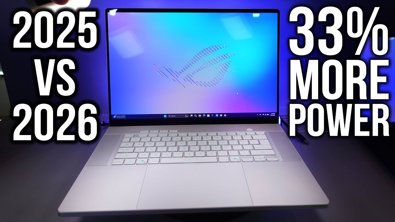 Сравнение Asus Zephyrus G16 2026 года и Zephyrus G16 2025 года — значительное увеличение мощности...