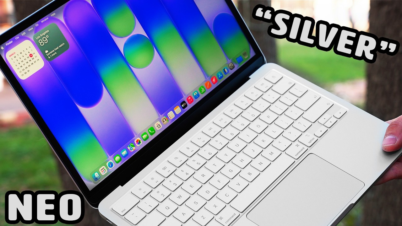 Распаковка и первые впечатления от MacBook Neo в серебристо-белом цвете!