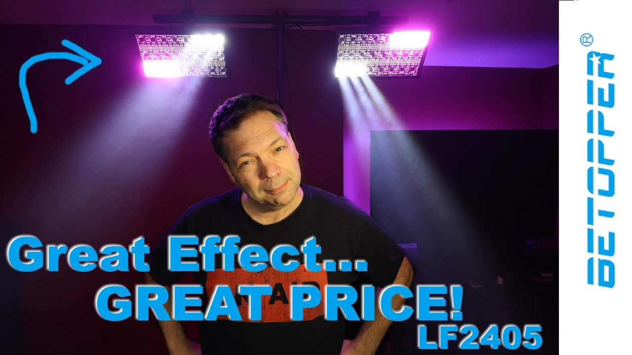 A Great DJ Light under $200 - 300W Matrix Beam Strobe FX light from Betopper.  LF2405