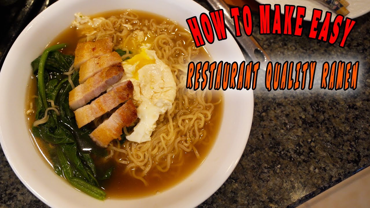 🔥Instant Gourmet Ramen with Pork Belly!  EASY!