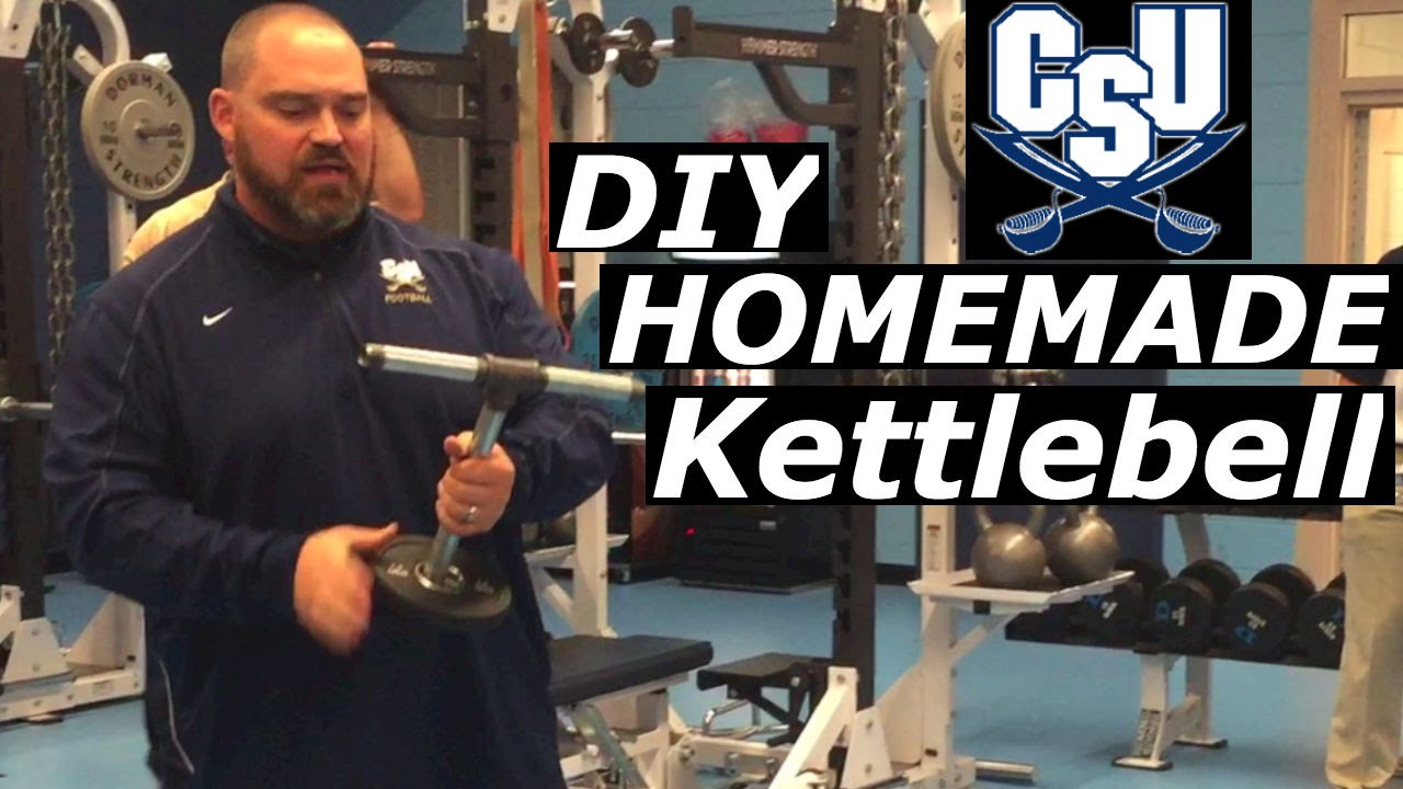How to make a homemade DIY Kettlebell with Chad Scott Charleston Southern University