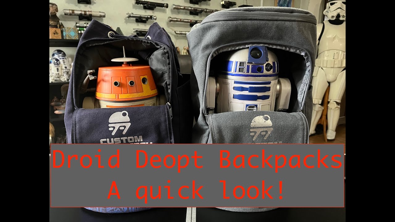Droid Depot Backpacks, Lets take a look at them
