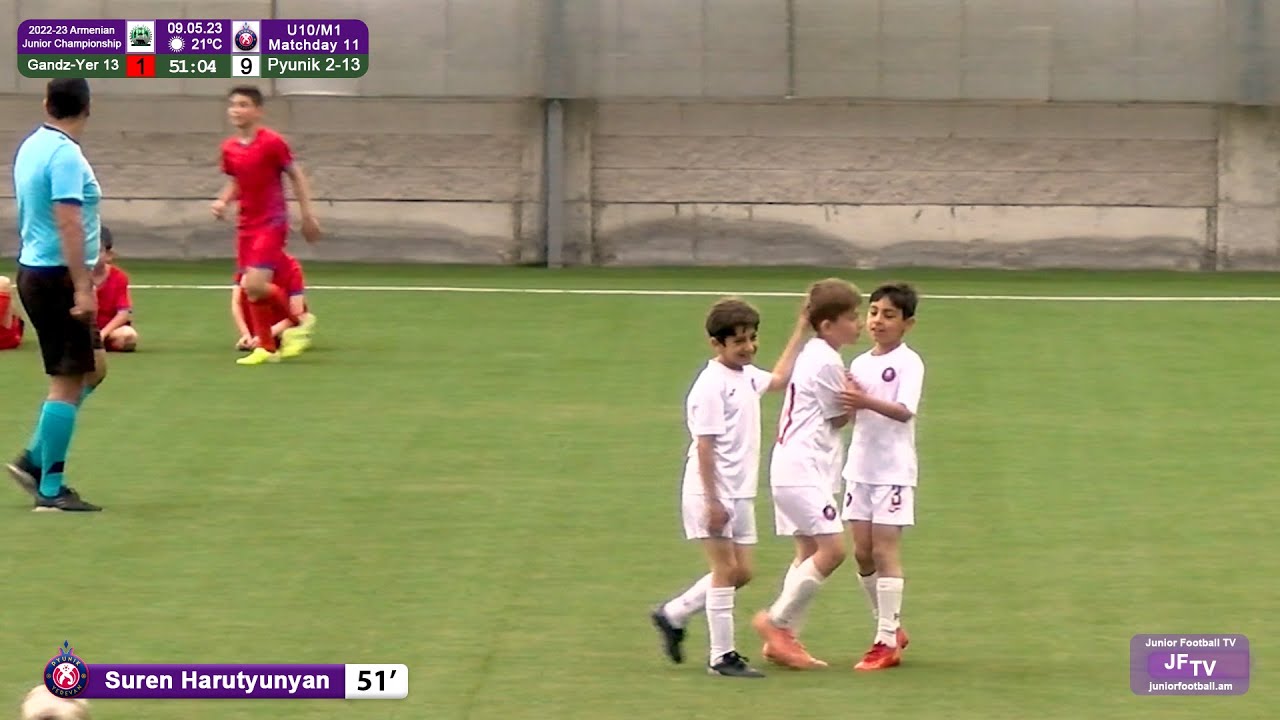 Gandzasar-Yerevan 13 (1-9) Pyunik 2-13 (09.05.23) 2022-23 AJC U10/M1, Matchday 11